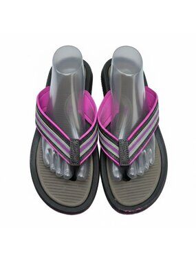 Women's GH Bass Cora flip flops sandals Size 10 Pink Brown Comfort
